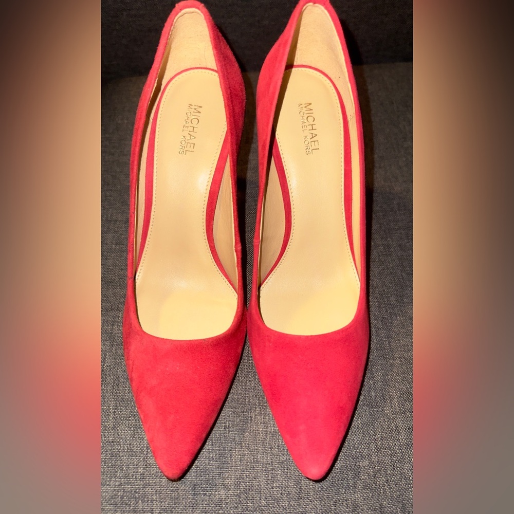 Michael Kors Red Suede Heels
